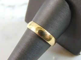 Mens Vintage Estate 14K Yellow Gold Band Wedding Ring 3.5g E2353 - £330.43 GBP