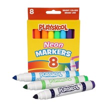 Playskool Neon Markers 8 Count - £2.28 GBP