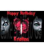 Bride of Chucky Edible Cake Topper Decoration - $17.70 CAD