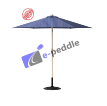 9&#39; Round Dashed Lines Outdoor Patio Market Umbrella W tilt Pole -( Brand... - $1,173.38 MXN