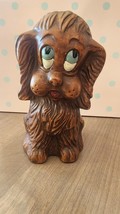 Vintage Estate Brown Dog Cocker Spaniel Puppy Coin Bank See Photos As Is - $25.76 CAD