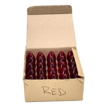 Vintage Xmas Replacement Lights RED 7 watt 120 V Box of 25 Haskelite - $43.51