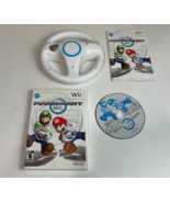 Mario Kart Nintendo Wii Complete With OEM Wheel Tested and Working - $54.25 CAD
