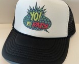 Vintage Yo MTV Raps Hat MTV Trucker Hat Black Unworn SnapBack Adjustable... - $17.56