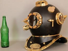 Nautical Antique U.S Navy Mark V Boston Diving Divers Helmet Home Decor Item - £185.69 GBP