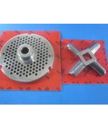 COMBO #32 x 3/16" (4.5 mm) holes &amp; Heavy Duty Knife &amp; Plate meat grinder... - $54.10