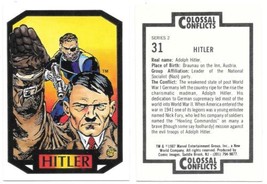Marvel Colossal Conflicts Series 2 Trading Card #31 Hitler 1987 Comic Images - £37.93 GBP