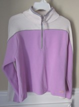 New York Laundry Stretch 1/4 Zip Fleece Top Size Large L Iris Purple NEW... - £19.94 GBP