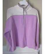 New York Laundry Stretch 1/4 Zip Fleece Top Size Large L Iris Purple NEW... - £19.57 GBP