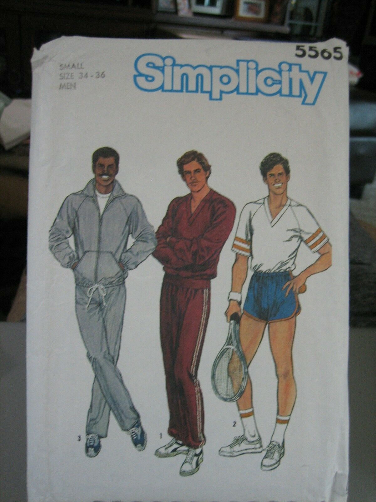 Simplicity 5565 Men's Pants, Shorts, Pullover Top & Jacket Pattern - Size S - $15.17