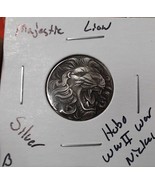 HOBO Majestic Lion Made From A REAL WWII Silver War Nickel SIGNED - $280.61 MXN