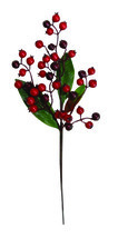 Darice Christmas Pick Berry Red Burgundy Mix 13inches Window Box - £14.07 GBP