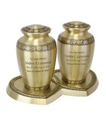 Leaves of Peace Brass Companion Urns - $410.24 CAD