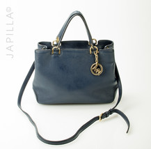 Lovely Blue Leather Michael Kors Satchel Handbag Purse! - £106.04 GBP
