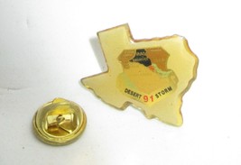 Operation Desert Storm 91&#39; - Texas - Enamel Coated Metal Lapel Pin - £6.05 GBP