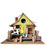 Gone Fishing Bait Shack Wooden Cabin Decorative Bird House - Hang or Pla... - $666.19 MXN