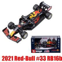 Bburago 2021 Red Bull F1 Max Verstappen #33 RB16B Model 1:43 Car F1 Collection - £17.38 GBP