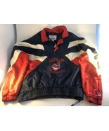 VTG Cleveland Indians Starter Pullover Jacket 1/4 Zip XL Chief Wahoo Big... - £62.21 GBP