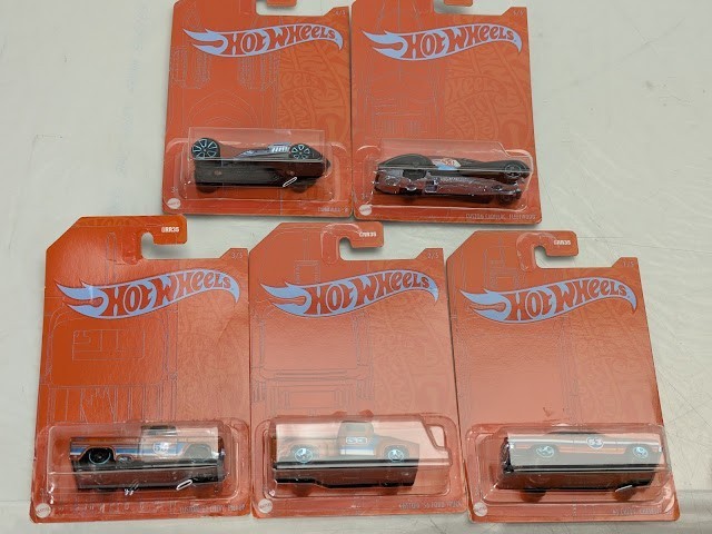 Pack of 5 Hot Wheels 53rd Anniversary Orange &amp; Blue Series Die-Cast Cars... - $23.75