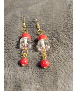Glass Red Earrings - $16.00