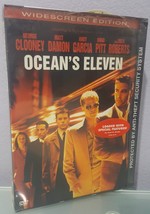 MS) Ocean&#39;s Eleven (DVD, 2002, Widescreen) Movie Film Disc Clooney Damon Pitt - £3.10 GBP