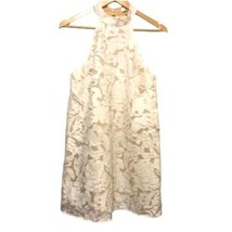 DO + BE Halter Lace Overlay Sleeveless Dress Size S White Lace Overlay L... - $29.65