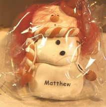 Christmas Ornaments WHOLESALE- SNOWMAN- 13344- 'MATTHEW'- (6) - New -W74 - $5.65