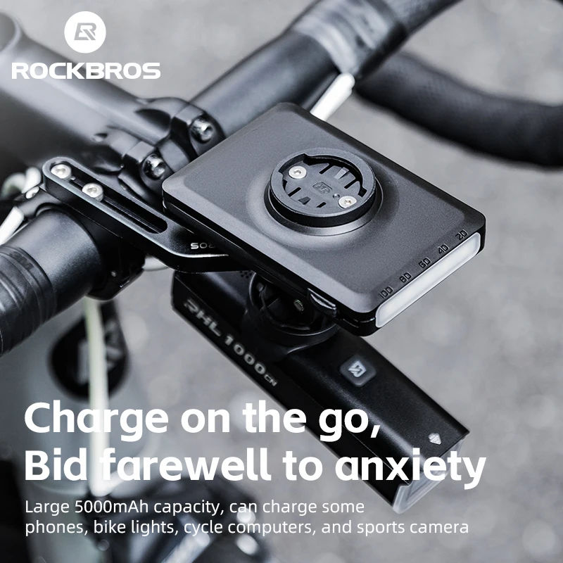 ROCKBROS Bike Light With Built In 5000mAh Batter Bicycle Light Type-C Charging - £31.23 GBP