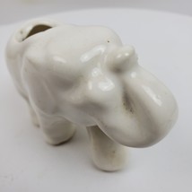 Vintage White Elephant ART Ceramic Figurine 5 Inch - $16.83