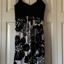 Sweet Storm Women&#39;s S Black Floral Sleeveless Short Dress Party Cocktail - $272.41 MXN