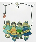 Adorable Country Primitive Wooden Children Hanging ALL ARE PRECIOUS IN H... - $10.36 CAD