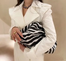 Bags for WomenTrend Clutch Dumpling Bag Zebra Holographic Cloud Bag Women Pleate - £60.96 GBP