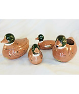 Vintage Otagiri Duck Creamer Sugar Bowl Salt Pepper Shaker - $39.56