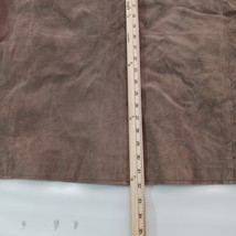 Pronto Uomo Leather Jacket Men's XL Suede Brown Button Up Sport Coat Genuine image 6