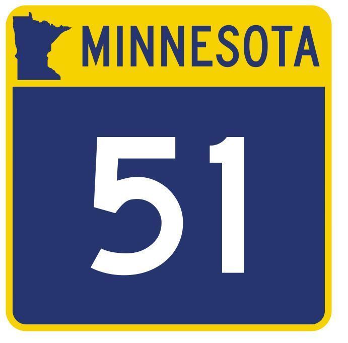 Primary image for Minnesota State Highway 51 Sticker Decal R4743 Highway Route Sign 