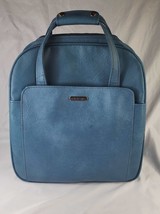 Samsonite Silhouette II Vintage 80s Blue Tall Carry-On Bag Luggage Good Cond - £20.13 GBP