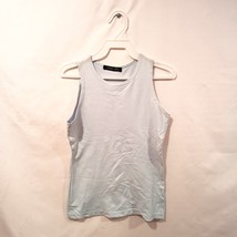 Linda Leal Tank Top Size XS Light Blue Color Sleeveless Shirt Athletic Top - £26.33 GBP