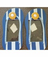 Set of 2 Flip Flop Shoe Design Picture Frames ~ Blue & White Stripe ~ 5.... - €25,83 EUR Set of 2 Flip Flop Shoe Design Picture Frames ~ Blue & White Stripe ~ 5.... - €25,83 EUR
