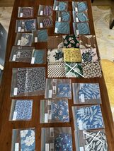 22 Quilt fabric samples 1940s WW2 rayon assorted Rings Mini Prints Flora... - $147.46