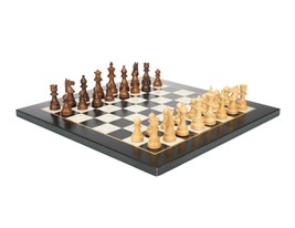 High quality standard tournament size chess set  FLORENCE BLACK  - Business gift - £108.91 GBP