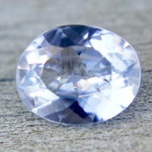 Natural Pale Blue Sapphire | Oval Cut | 0.87  Carat | 6.86x5.54 mm | Genuine Ear - £387.90 GBP