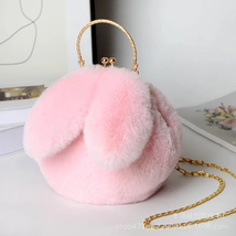 Cute Plush Rabbit Crossbody Bags for Women Korean Version Cute Purses an... - £17.30 GBP