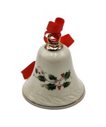 Royal Limited Holly Holiday Porcelain Mini Bell Gold Accents VTG 1987 Boxed - €15,45 EUR