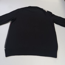 Express Design Studio Men's Pullover Sweater Black/Gray Crew Neck Merino Wool L image 15