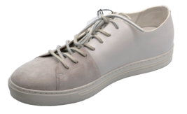 Vince Men&#39;s White Collins-2 Leather Suede Lace Up  Sneakers Shoes Size 12 M - £132.37 GBP