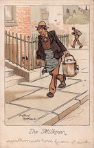 Artista Arthur Moreland-The Milkman ~1904 British Cartolina - £7.86 GBP