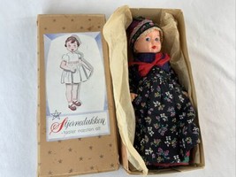 Danish Vintage DOLL Traditional Dress Complete Hat Shoes Denmark  - $89.08