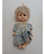 Vintage Eugene Baby Doll 7&quot;Toy Plastic Body Soft Sleepy Eyes Clothed - $232.24 MXN