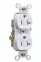 100 PK LEGRAND P&amp;S (TR20-W) Duplex Receptacle 20A, 125V Commercial Grade - $294.53