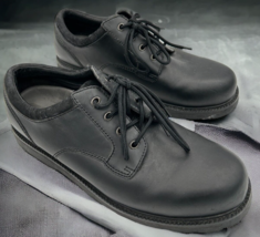 alpine design men&#39;s black leather work shoes bm8537 size 13 - $437.81 MXN